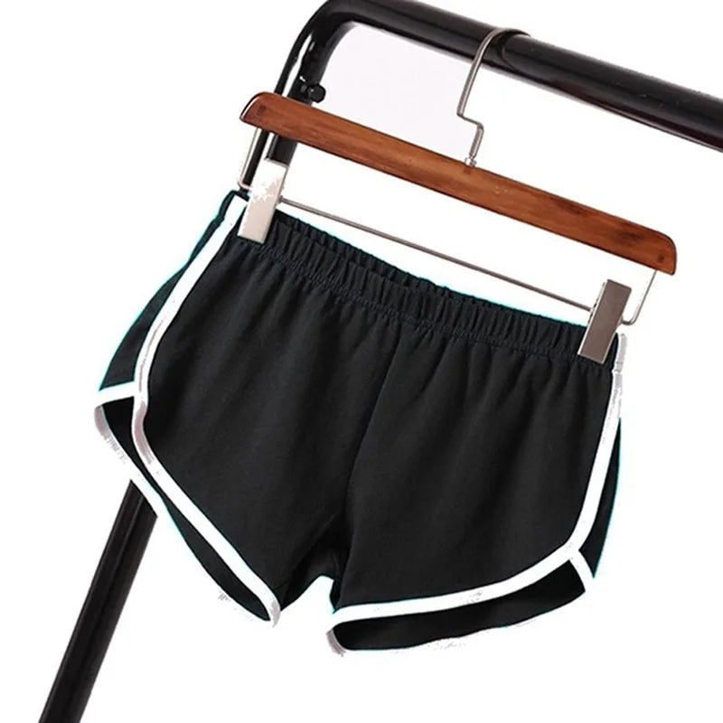 Sports Shorts Women Summer 2024 New Candy Color Anti Emptied Skinny Shorts Casual Lady Elastic Waist Beach Correndo Short Pants