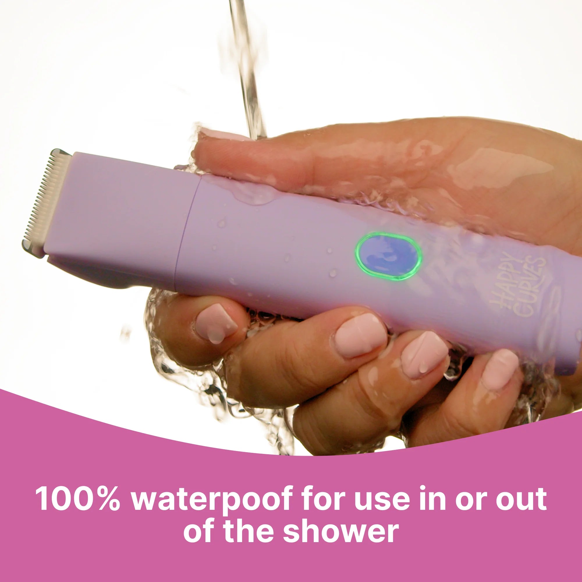 Smoothie Bikini Trimmer, Waterproof Electric Shaving Razor for Women (Guava)